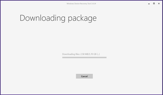 Downloading package